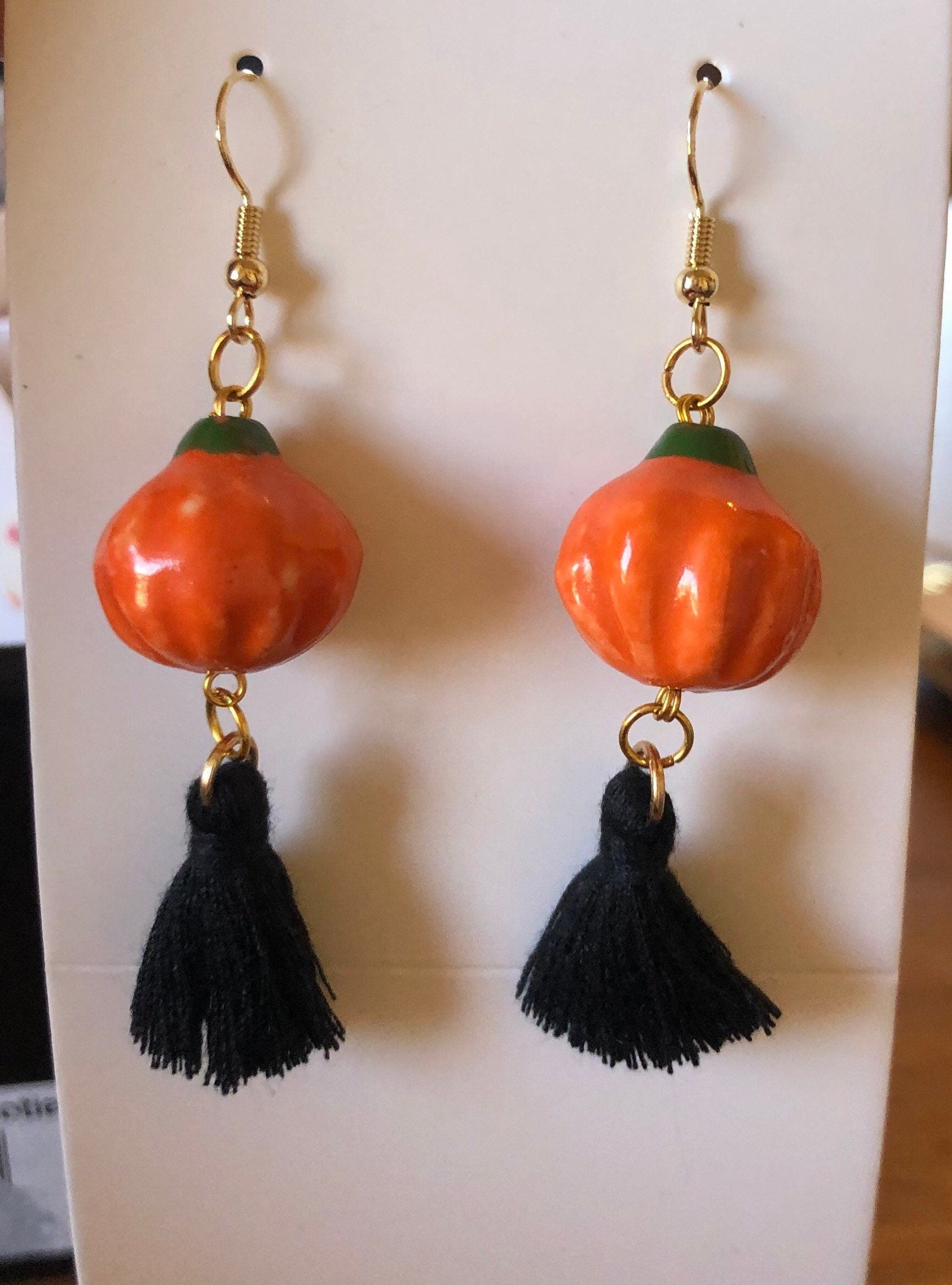 Pumpkin Season Earrings (Antique-Inspired)