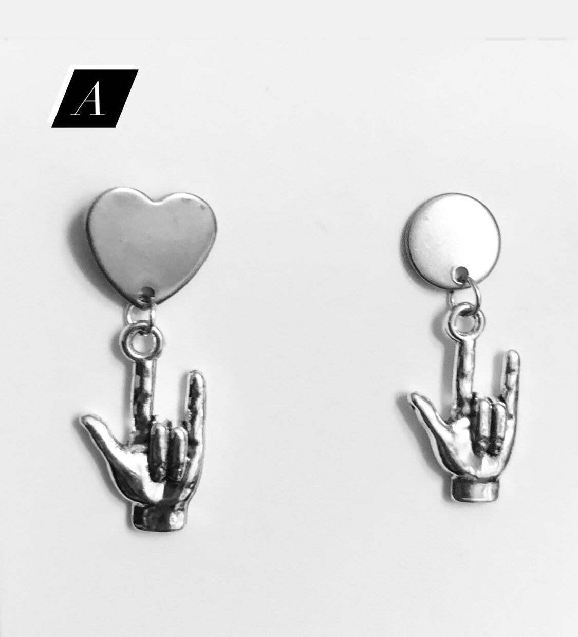 ASL “I Love You” Earrings