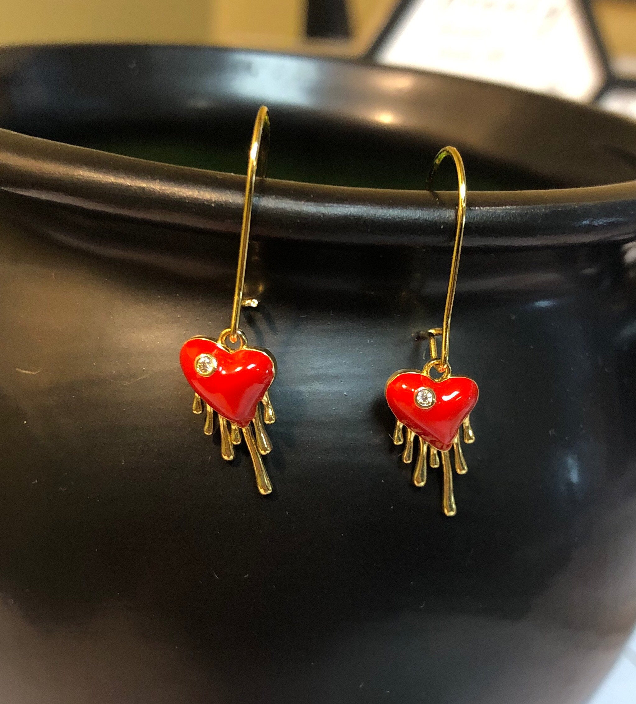 Melt Me - Heart Earrings