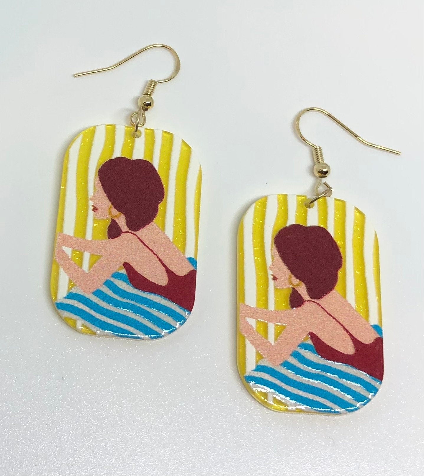 Sunbathing Tableau Earrings
