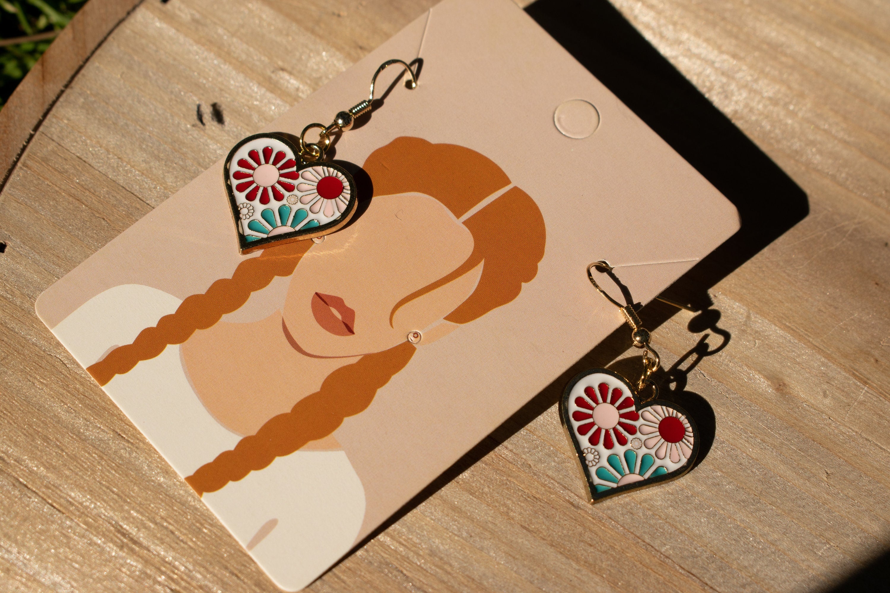 Retro Hygge Love - Retro Inspired Earrings, Necklace, or Set (Retro Inspired)