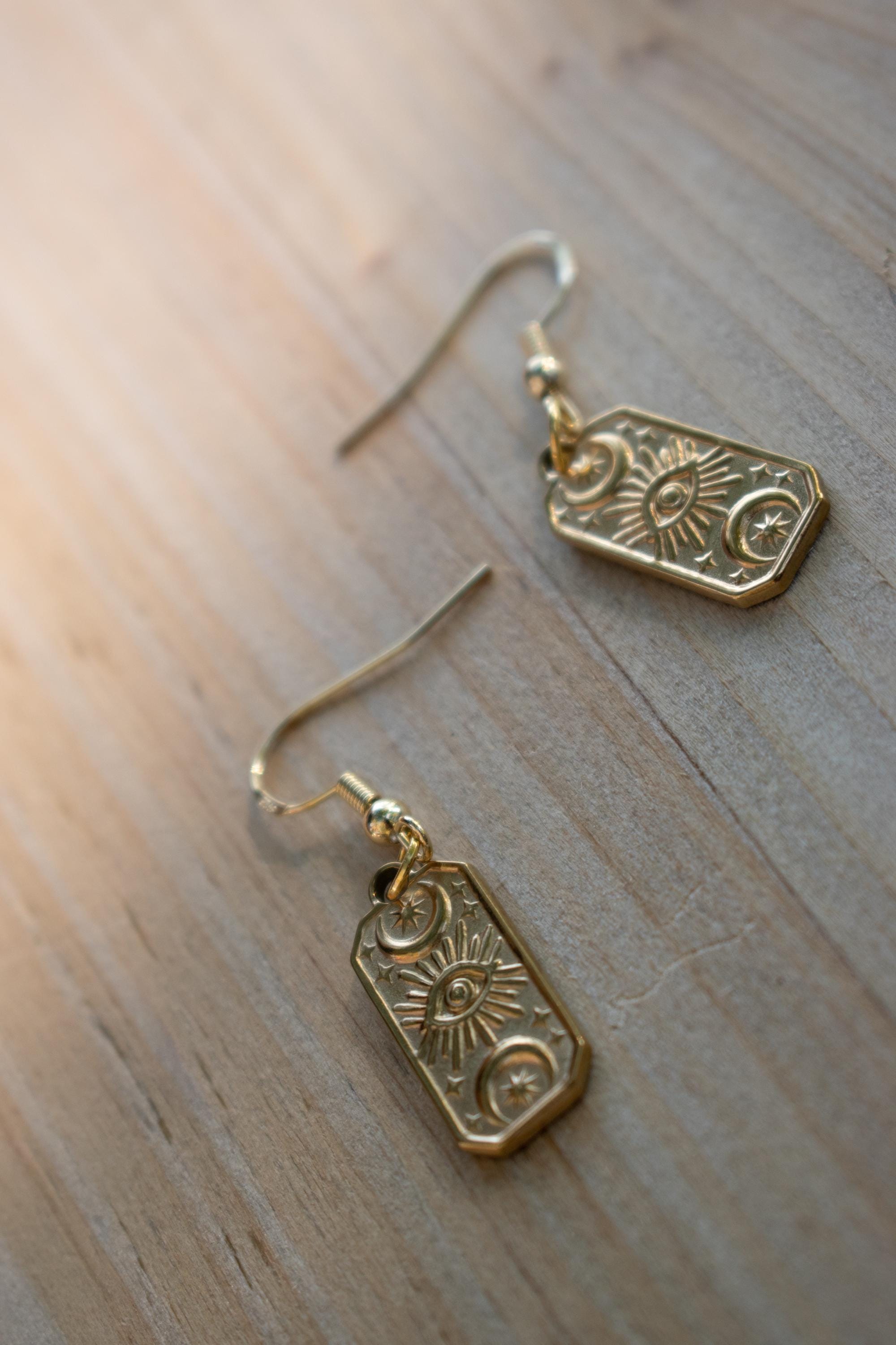 Triple Moon - Divine Feminine Earrings (in Gold Only)