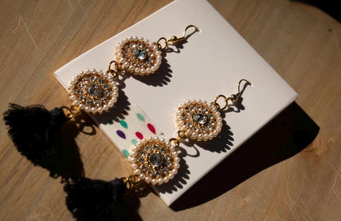 Elegant Statement Earrings (Vintage/Antique Inspired)