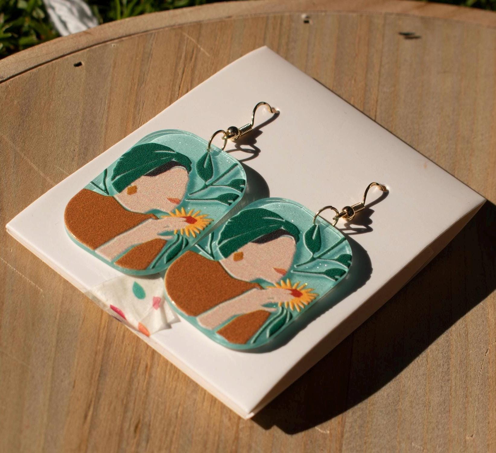 Sunflower Tableau Earrings