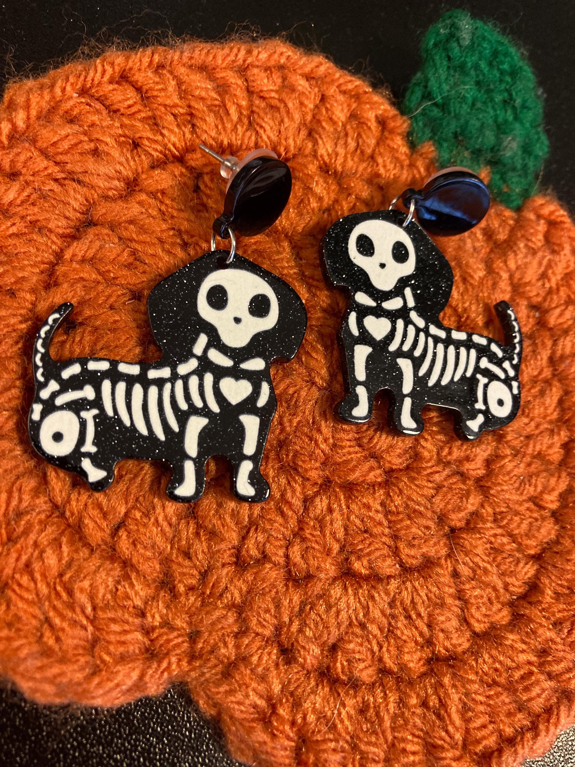 Skele-Dog Earrings