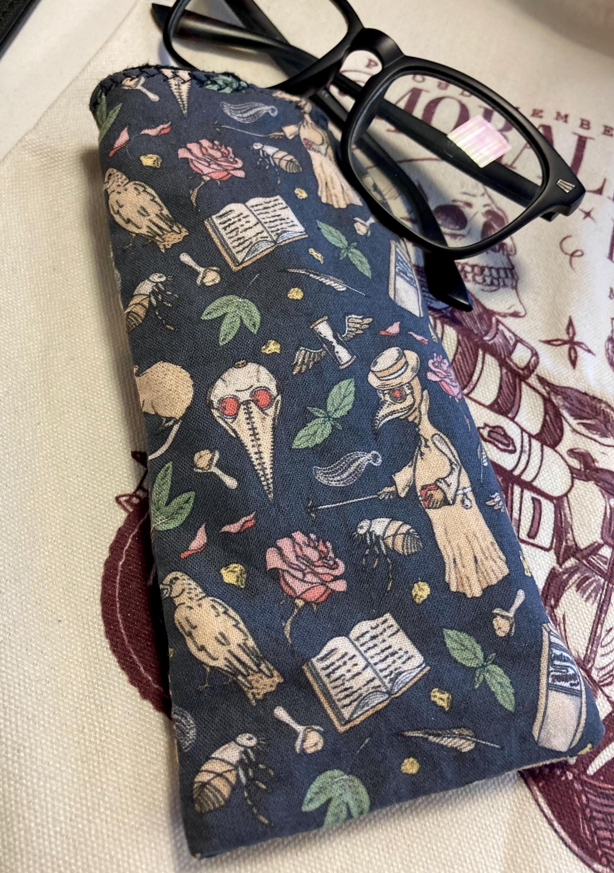 Plague Doctor Glasses/Sunglasses Fabric Case (Flexible/stiff options available)