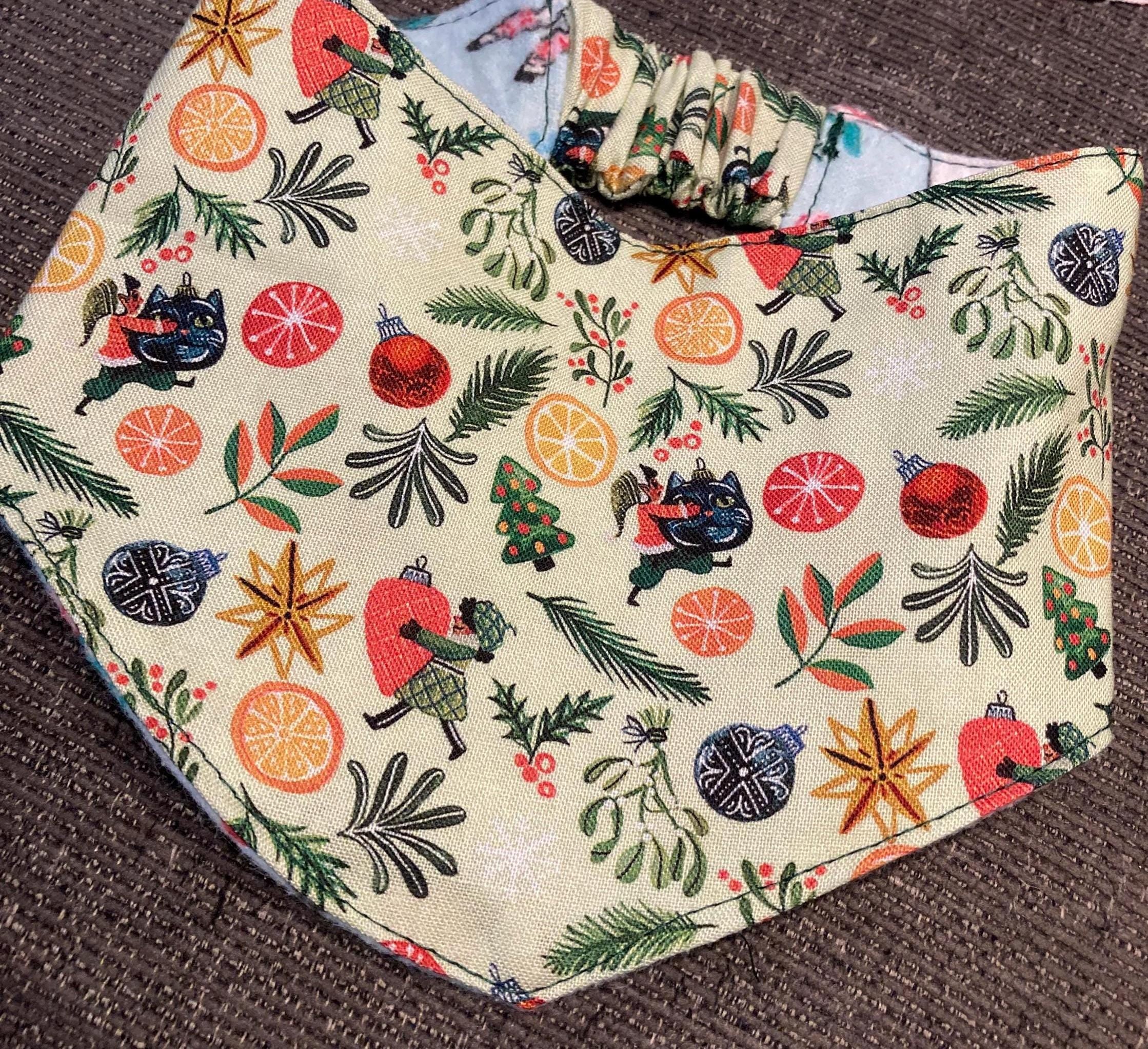 Christmas Elves & Cats (Vintage Inspired) - Dog/Cat Bandana