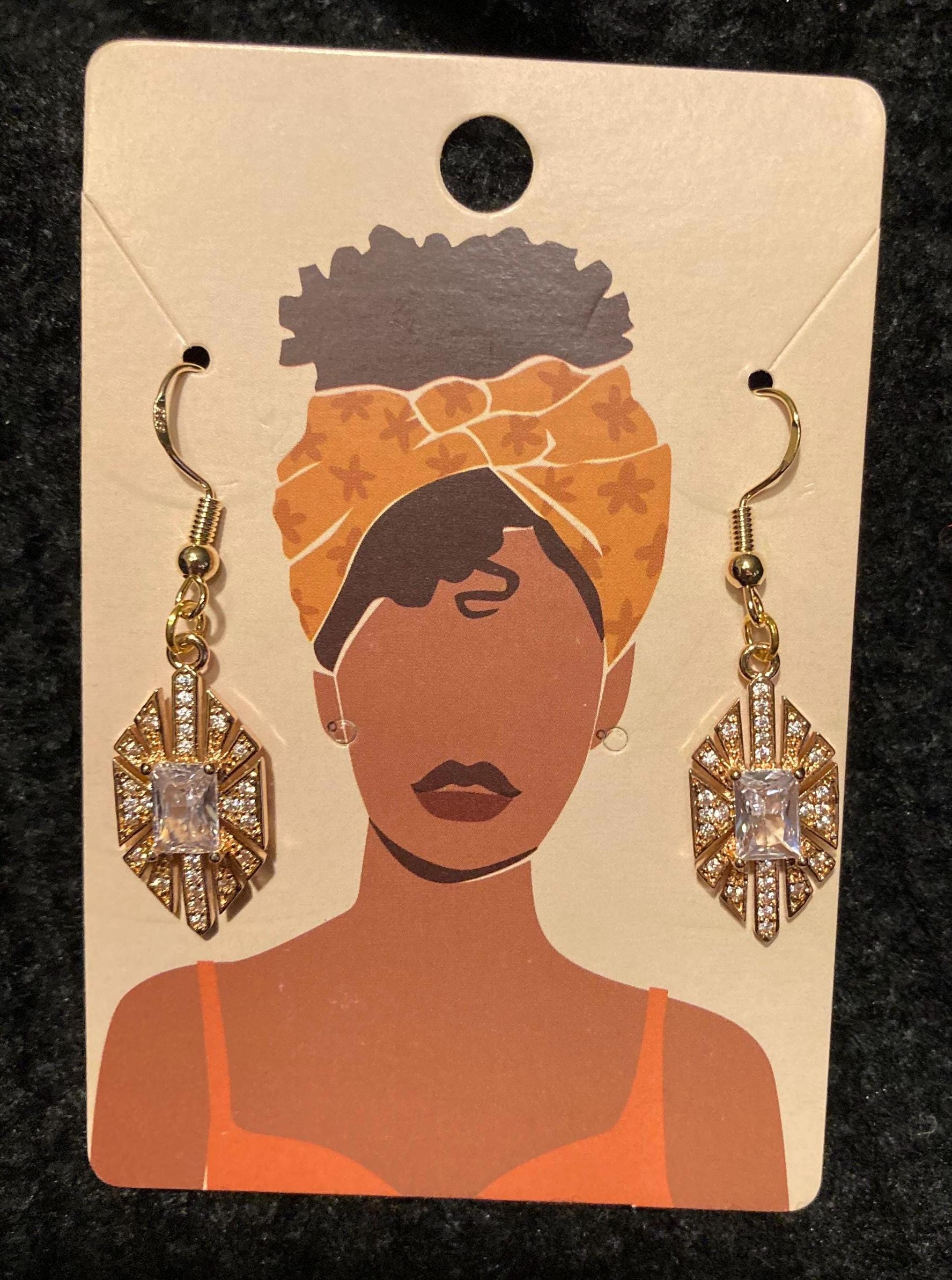 Art Deco Inspired Earrings, Necklace, or Set (Vintage Inspired)