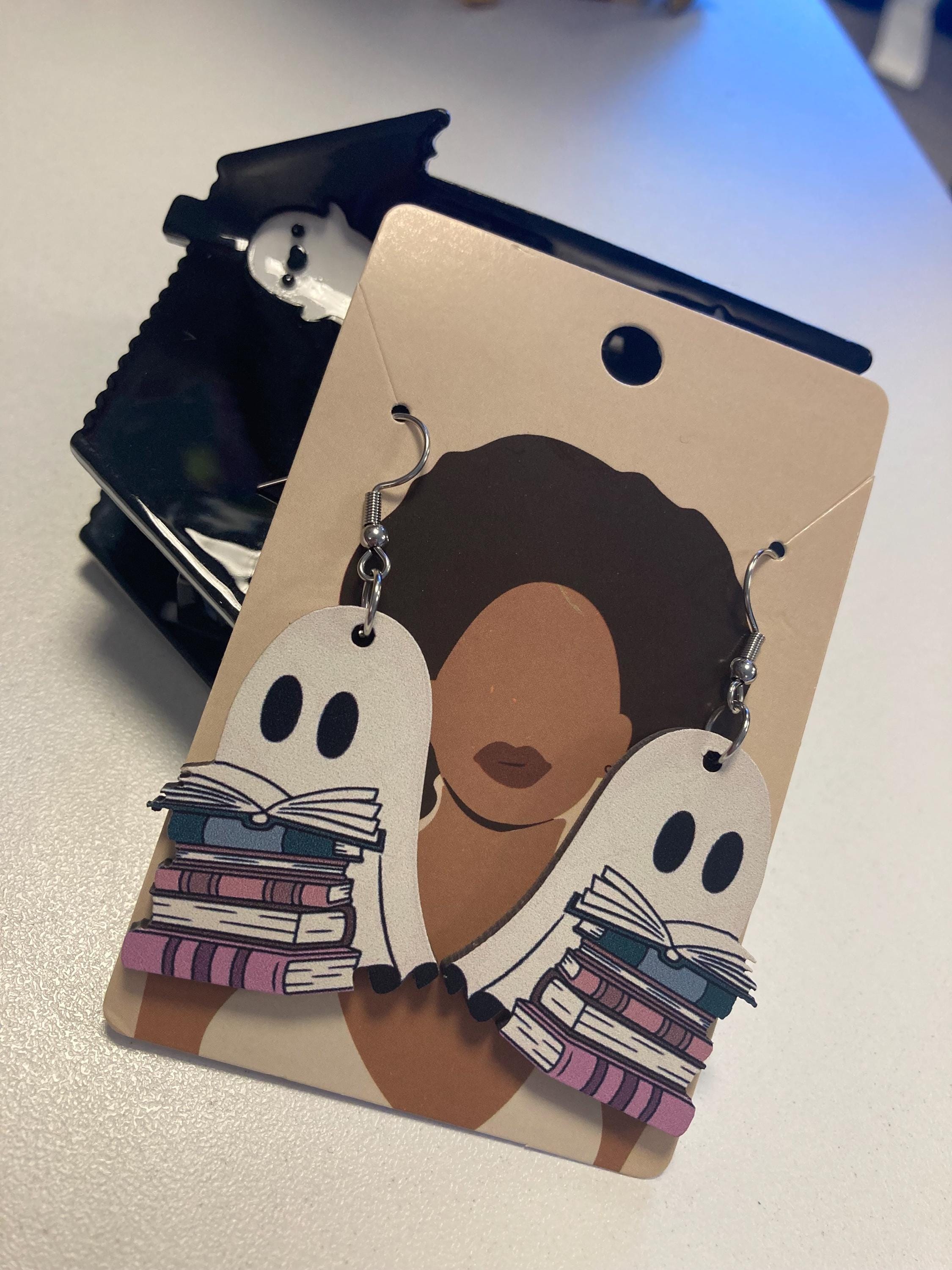 Bookish Ghostie Earrings