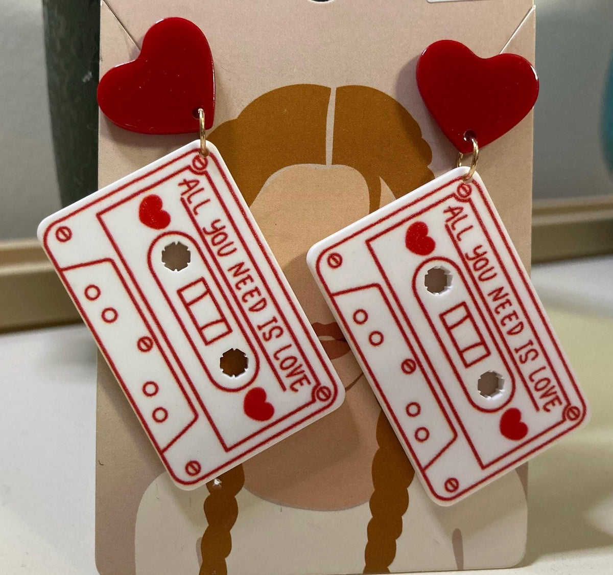 Retro Love Earrings