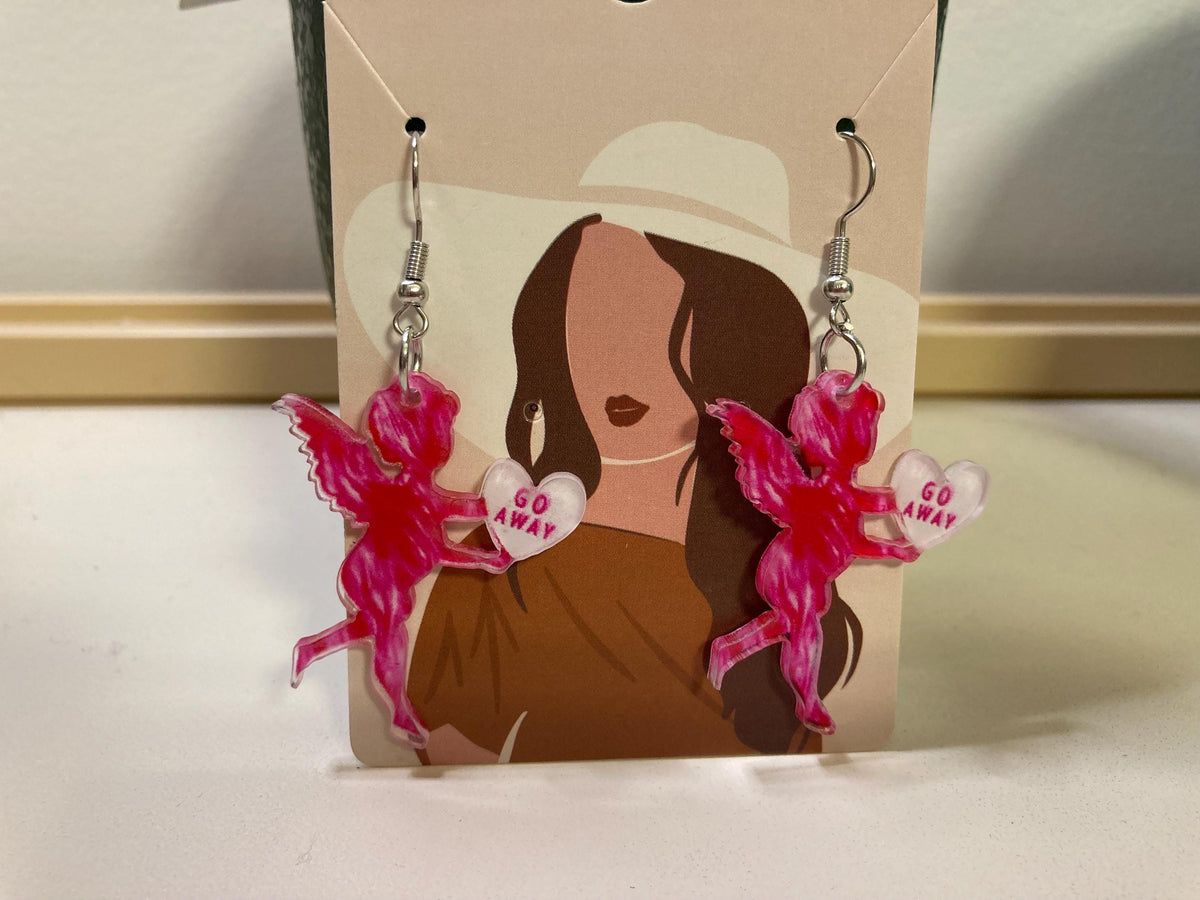 Go Away Message Delivery Earrings