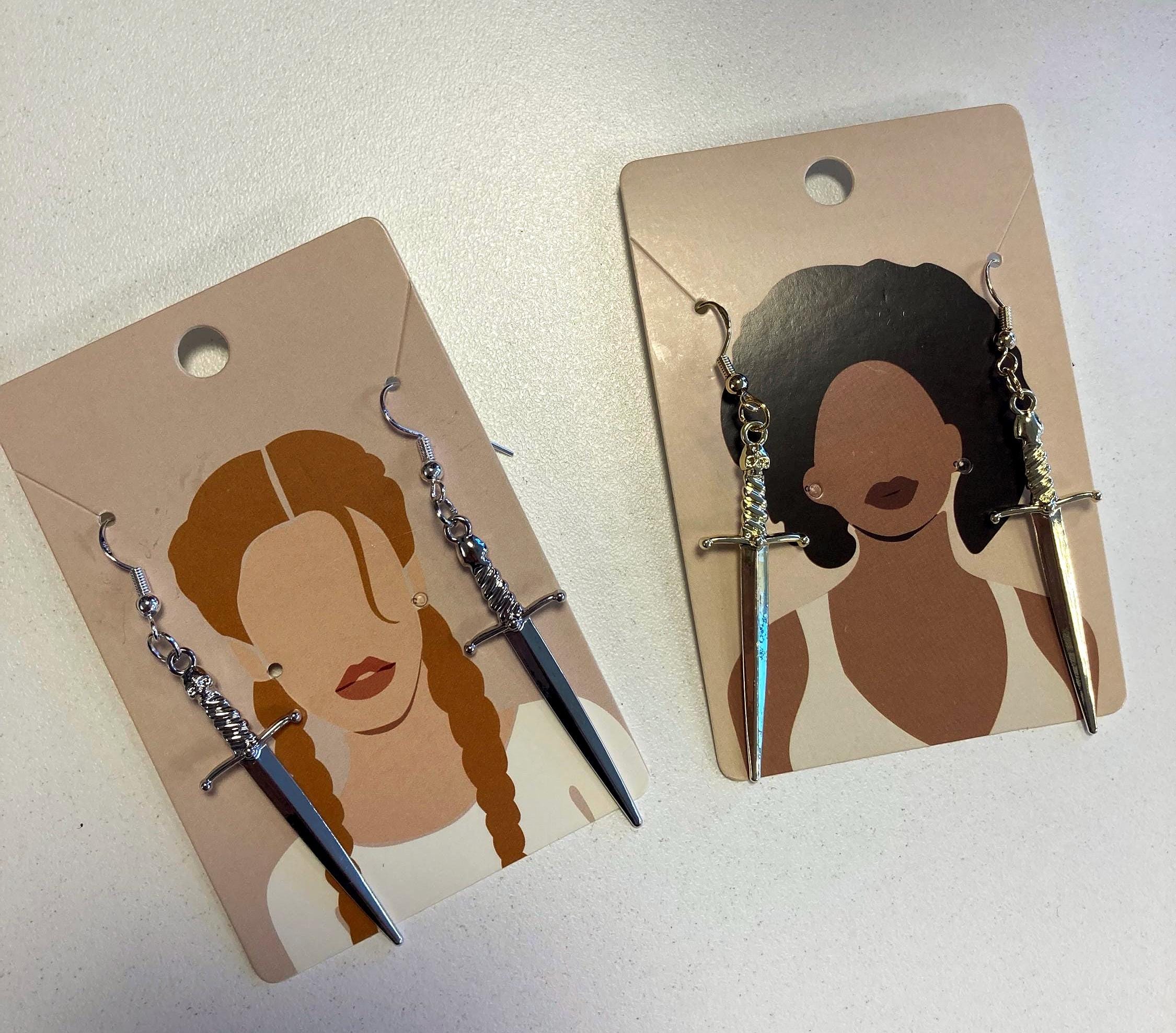 Fantasy Sword Earrings